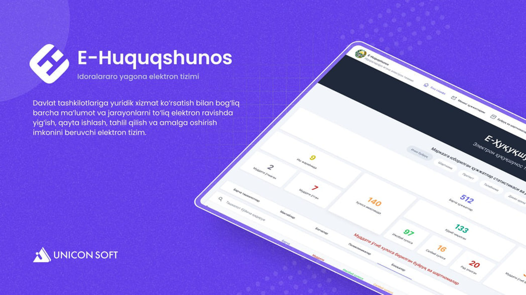 “E-huquqshunos”da innovatsion funksiyalar joriy etilmoqda