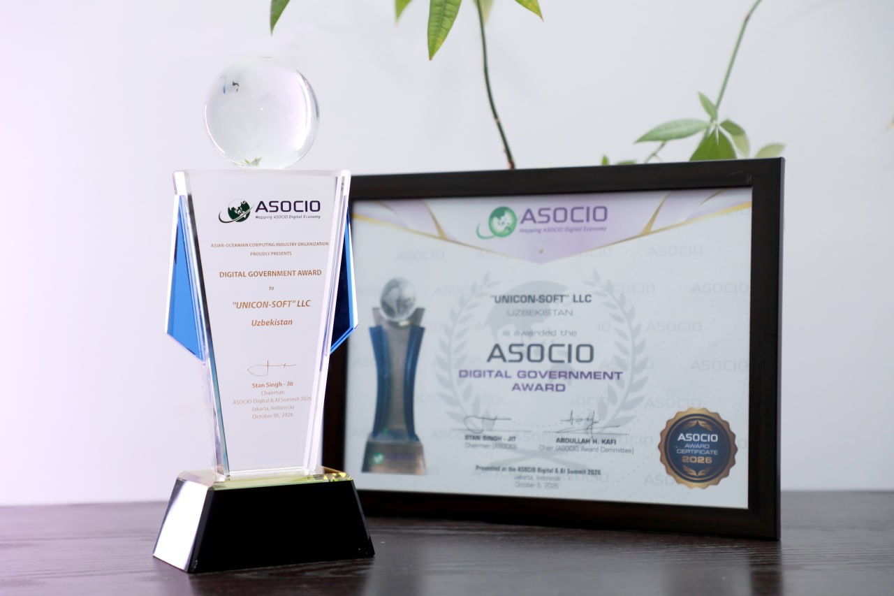 “UNICON-SOFT” — ASOCIO Digital & AI Awards 2026 g‘olibi!