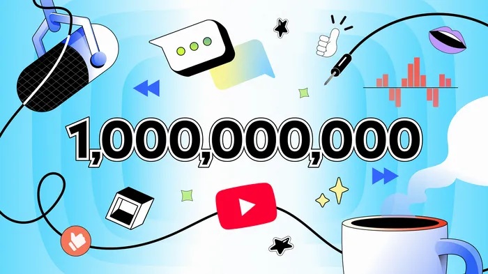 YouTube‘dagi podkastlar tomoshabinlari soni oylik 1 milliard ko‘rsatkichga yetdi